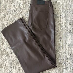 Brown Leather Pants